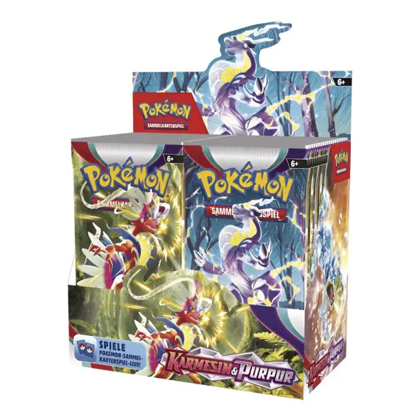 Karmesin & Purpur Display mit 36 Booster Deutsch The Pokemon Company