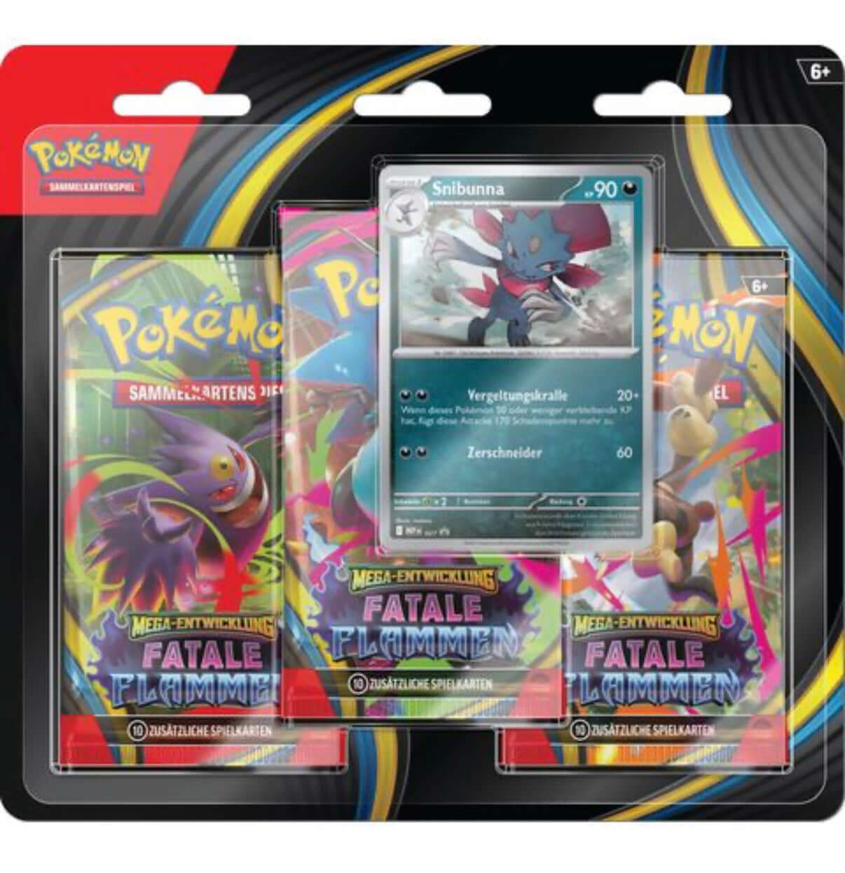 Mega-Entwicklung Fatale Flammen 3-Pack Blister Deutsch 🇩🇪 The Pokemon Company