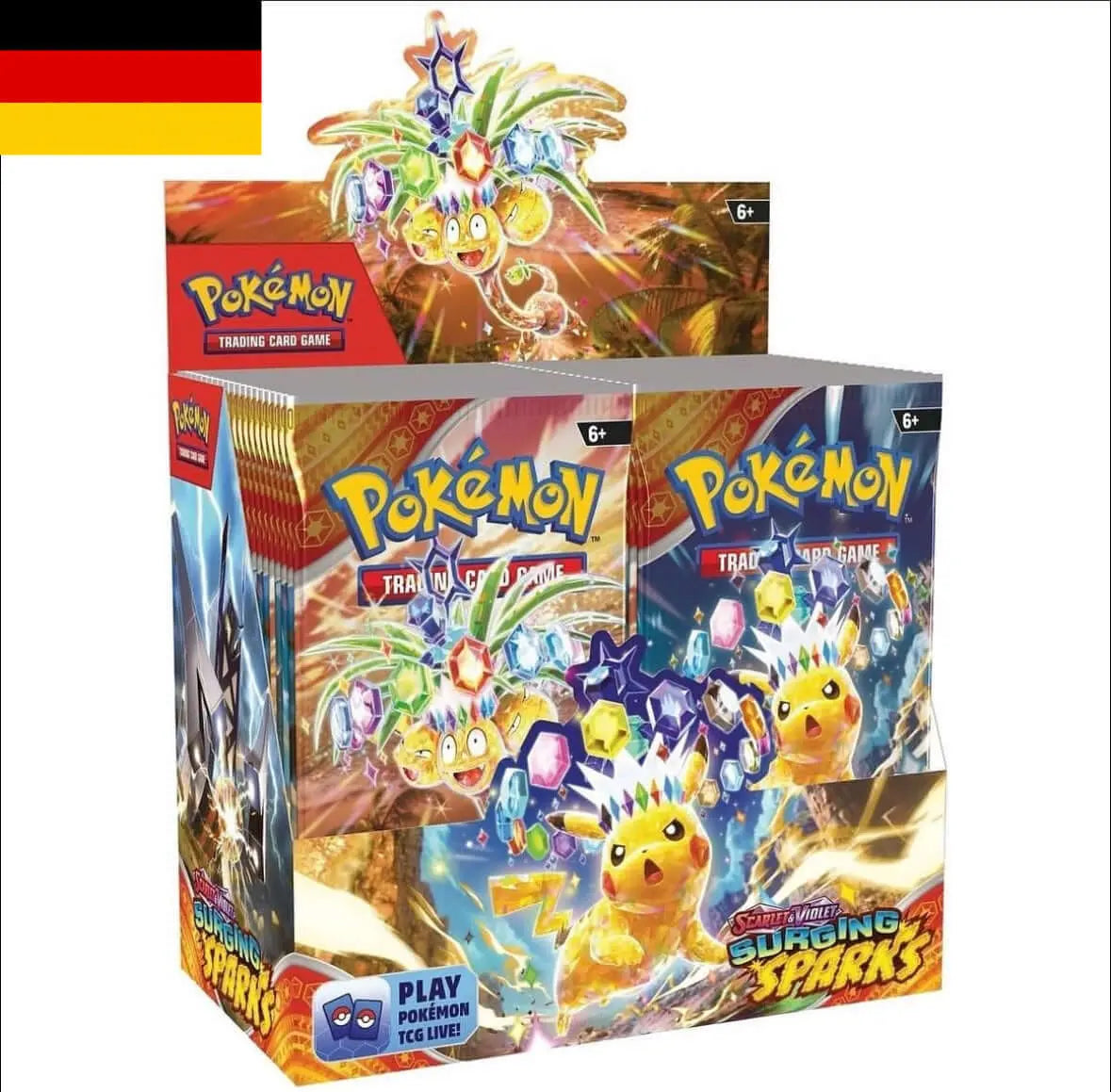 36er Display Stürmische Funken - Farbenfrohe Pokémon-Karten in hochwertiger Verpackung für Sammler