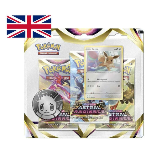 Sword & Shield Astral Radiance 3-Pack Blister - Eevee - Englisch The Pokemon Company