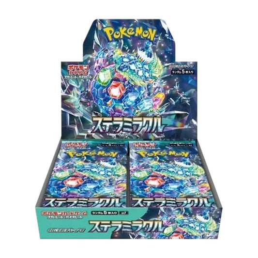 Pokémon Stellar Miracle - Japanisches Display
Hochwertige Sammlerkarten mit faszinierenden, detaillierten Illustrationen von Pokémon-Charakteren.