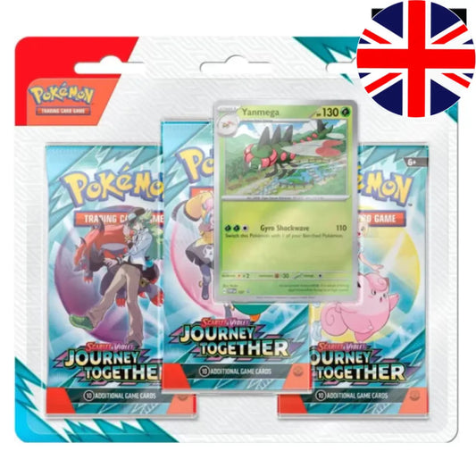 Pokémon Journey Together 3-Pack Blister, Englisch
Hochwertige Pokémon-Sammelkarten in einer praktischen Verpackung. Ideal für Sammler, die ihre Sammlung erweitern möchten.