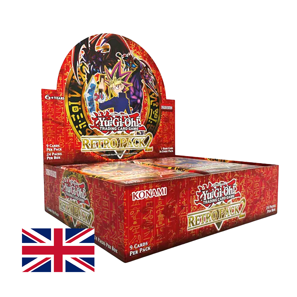 YU-GI-OH! RETRO PACK 2 - BOOSTER DISPLAY (24 BOOSTER) - ENGLISCH- REPRINT Konami
