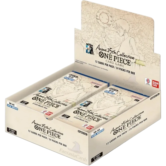 One Piece Card Game EB02 - Extra Booster Anime 25th Collection Display Englisch Cards for All