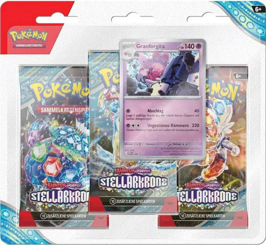 Pokémon Stellarkrone 3-Pack Blister Deutsch The Pokemon Company