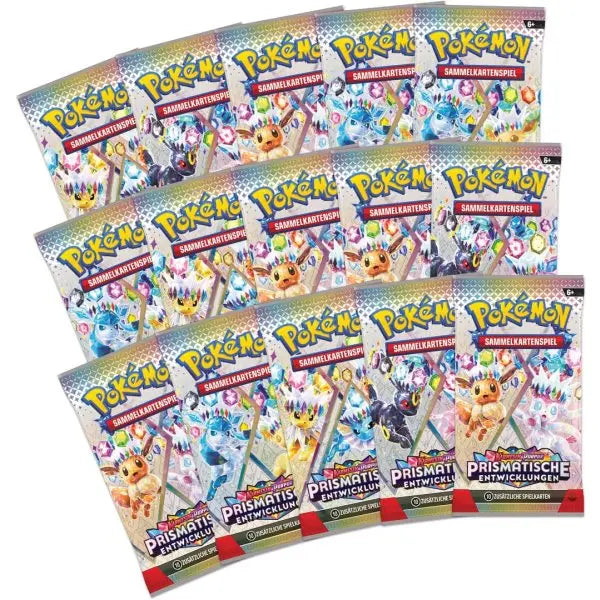 Prismatische Entwicklungen Super Premium Kollektion (deutsch) - Faszinierende Pokémon-Karten in einer hochwertigen Sonderedition, perfekt für begeisterte Sammler.