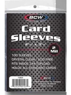 BCW Soft Sleeves 100 Schutzhüllen für Sammelkarten BCW