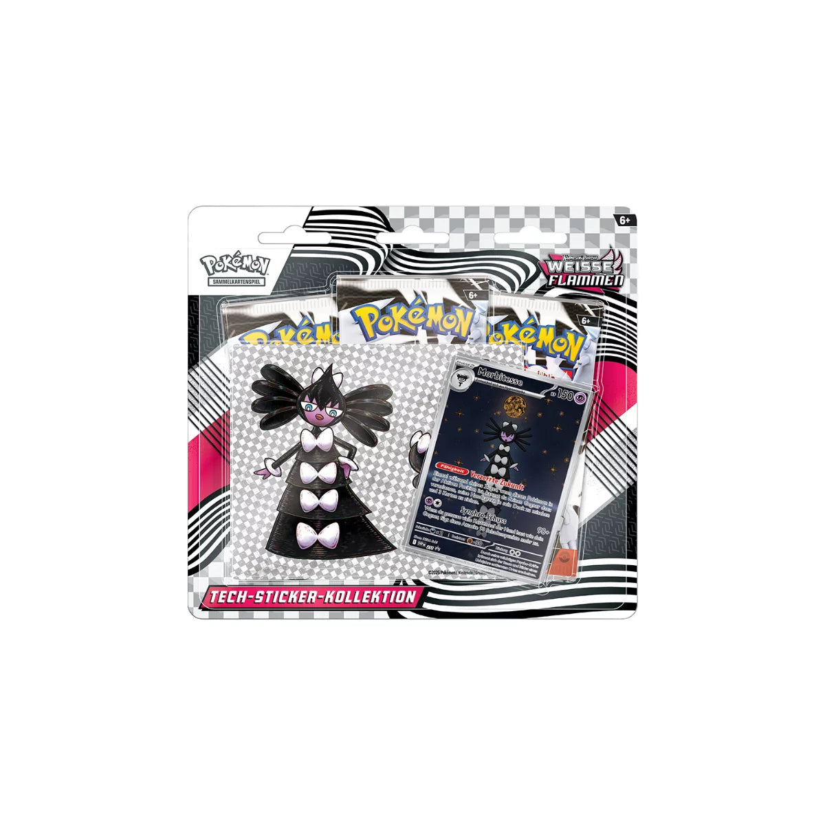 Karmesin & Purpur Weiße Flammen Tech-Sticker-Kollektion Morbitesse (deutsch) 🇩🇪 The Pokemon Company