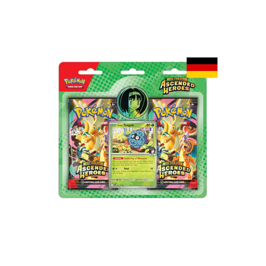 Mega-Entwicklung Erhabene Helden 2-Pack Blister - Erika's Tangela (deutsch) Zufall Cards for All