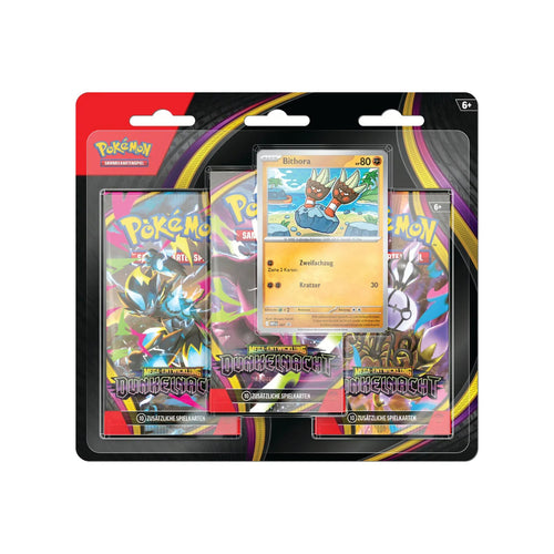 Mega-Entwicklung Dunkelnacht 3-Pack Blister - Bithora 🇩🇪 The Pokemon Company