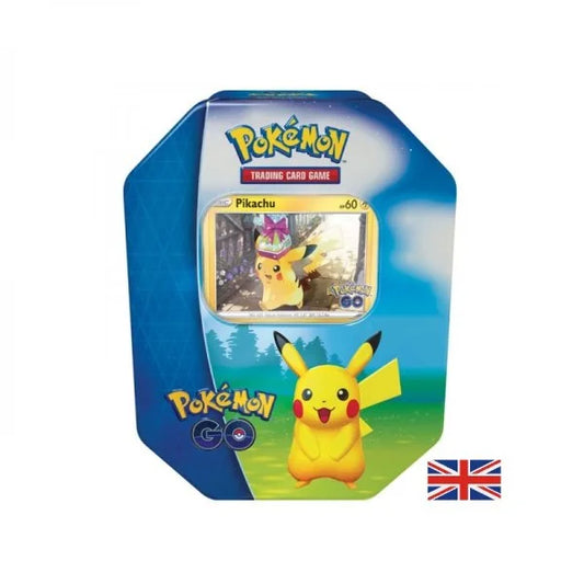 Pikachu Pokemon GO Sammelkartenspiel-Box mit Pikachu-Figur, englischsprachig