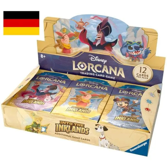 Disney Lorcana: Die Tintenlande - Display mit 24 Booster Packs (Deutsch) Disney